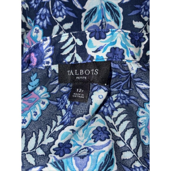 Talbots Women’s Paisley Floral Maxi Dress Size 12P Cottagecore Boho Sleeveless - Picture 5 of 5